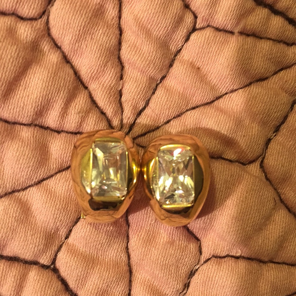 VINTAGE 14KT ESTATE CLIP ON EARRINGS! GORGEOUS 🤩